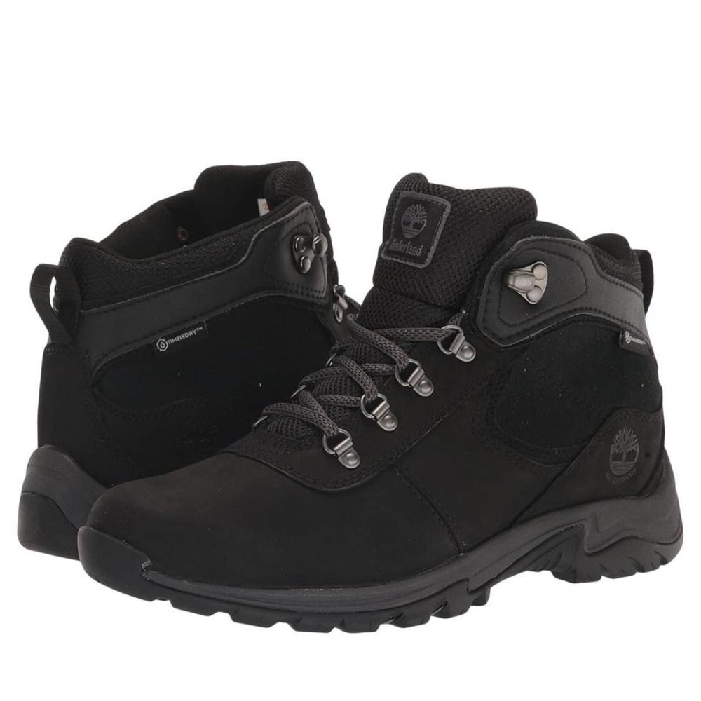 Timberland Mt. Maddsen Women's W/P Mid Hiker Boots - Black Full Grain - Size 8